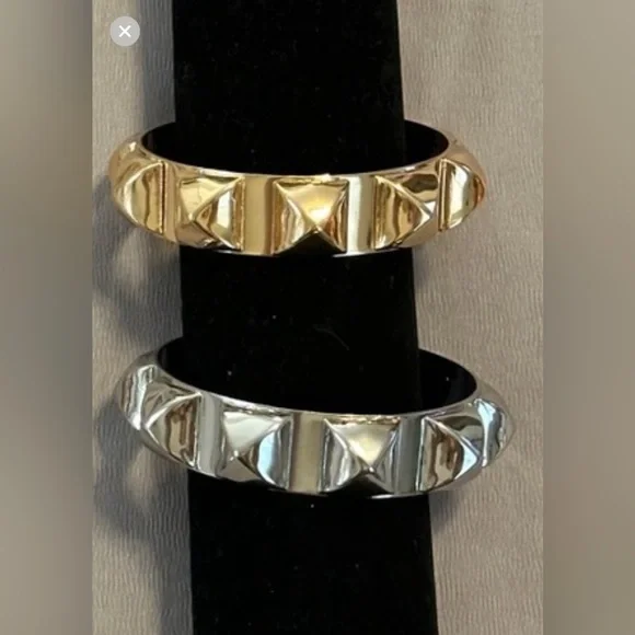 Lane Bryant Gold and Silver Cuff Bracelets - Picture 1 of 4